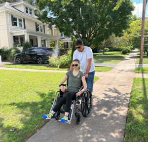 Mara & Dad walk